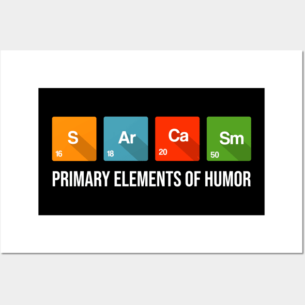 Primary Elements Of Humor Wall Art by illusionerguy